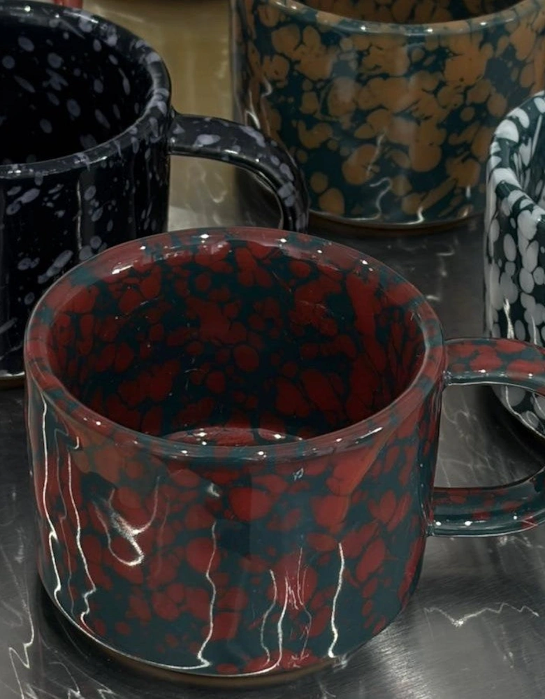 Speckled Green Ceramic Espresso Mug