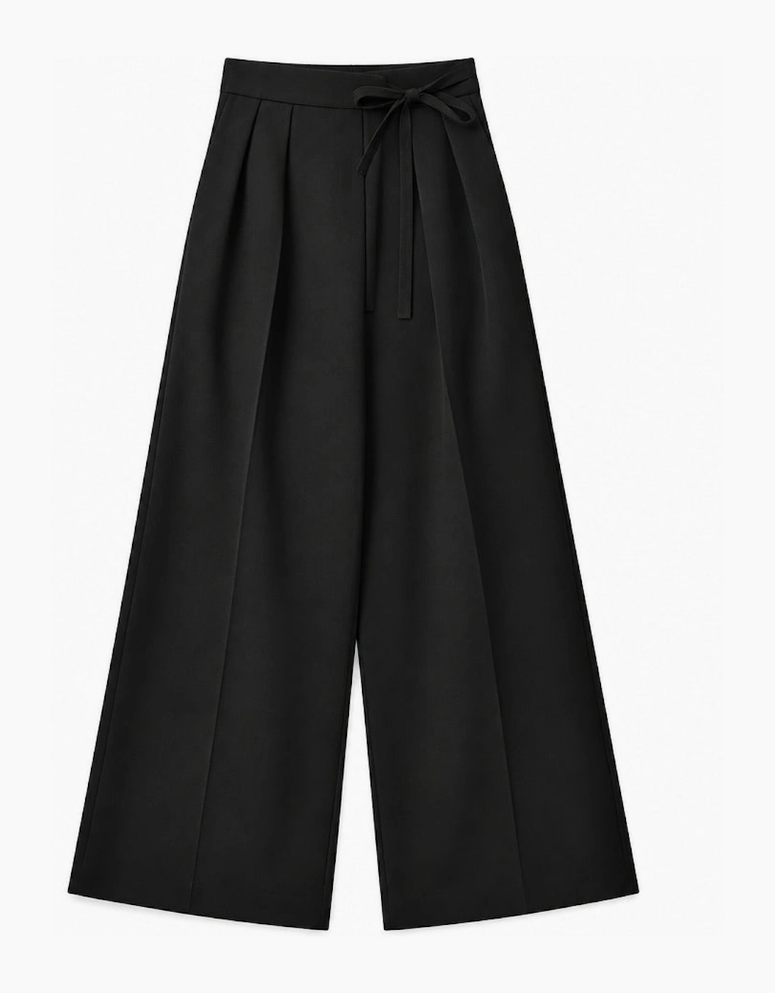 Black Culottes With Wrap Detail