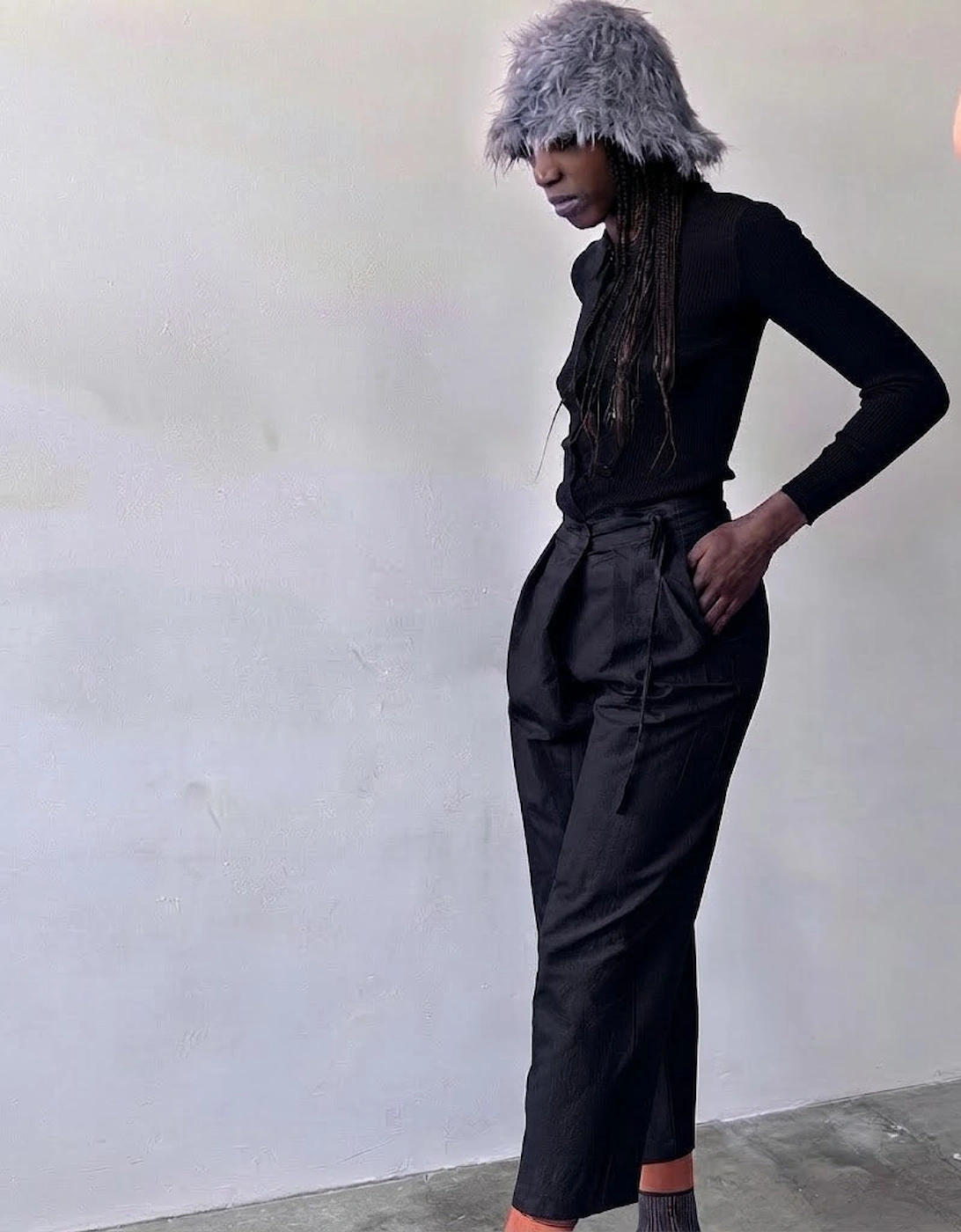 Black Culottes With Wrap Detail