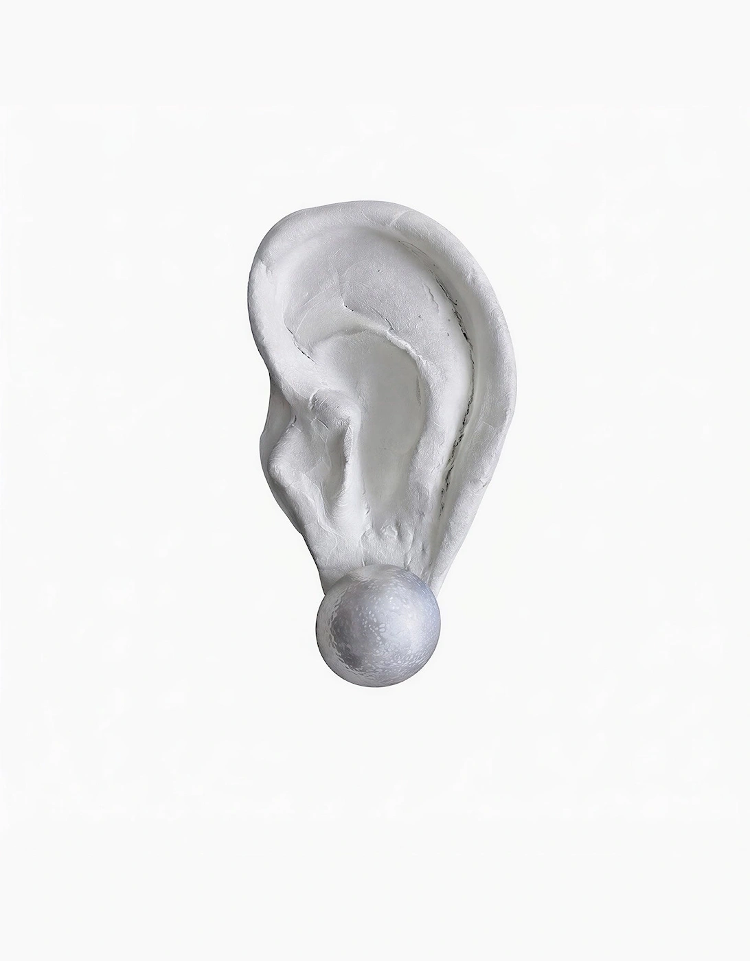 Brushed Round Silver Stud Earrings