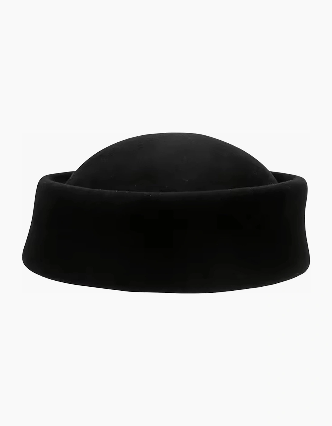 Black Wool Pillbox Hat
