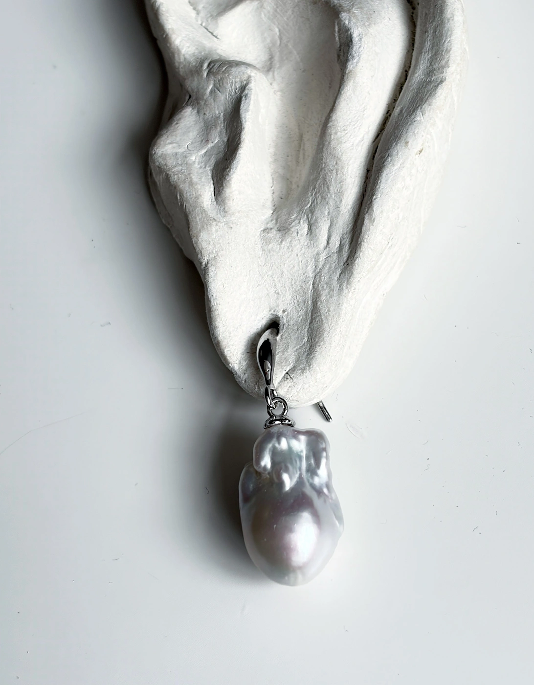 Irregular Freshwater Pearl Drop Earrings