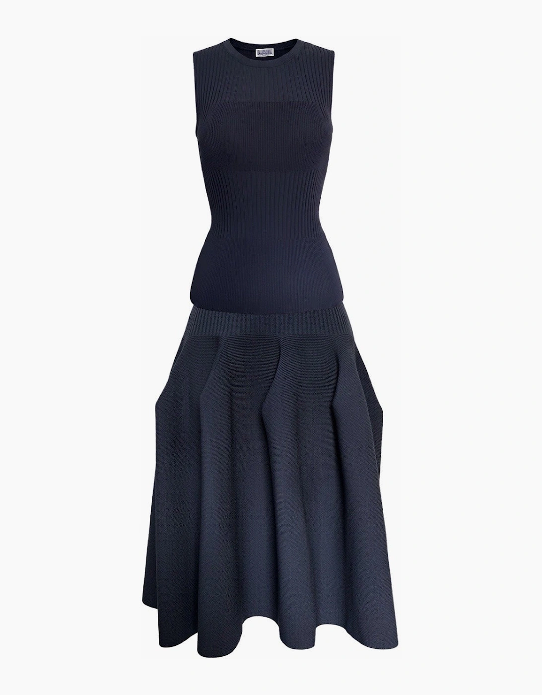 Navy Knitted Top And Skirt Co-Ordinates Set