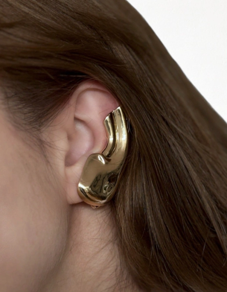 Gold Ear Cuff Earring One piece
