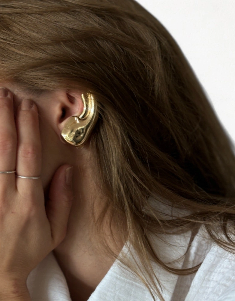 Gold Ear Cuff Earring One piece