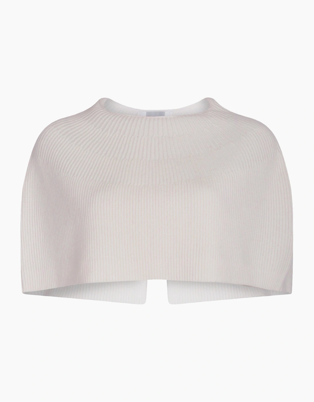 Cream Mohair Wool Knitted Cape