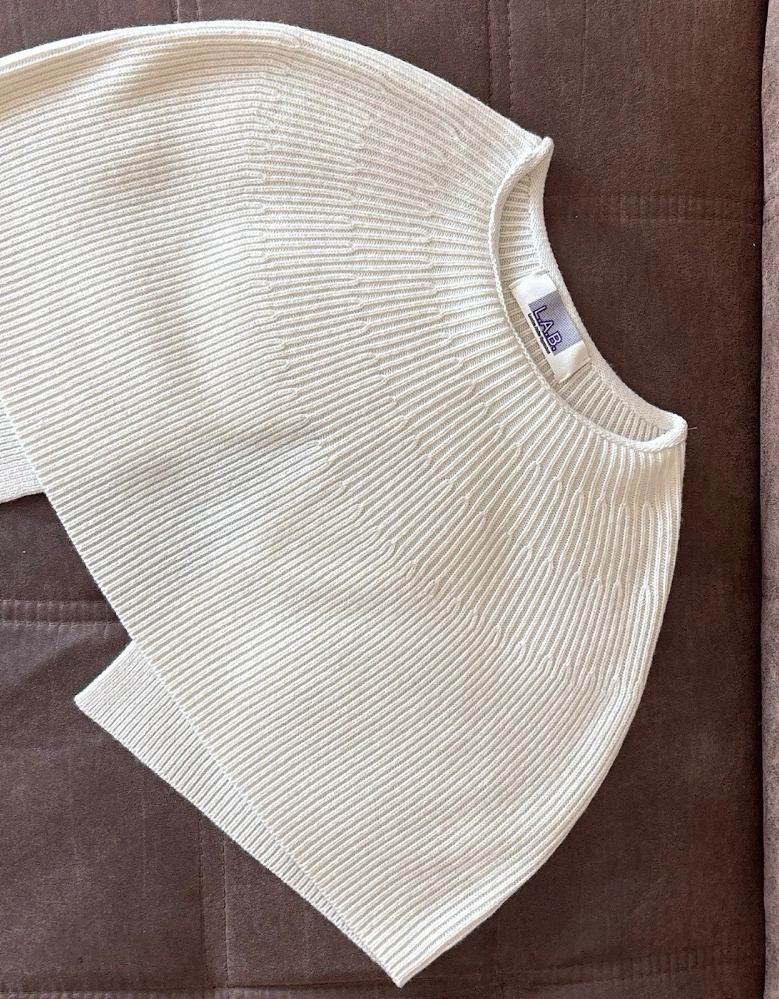Cream Mohair Wool Knitted Cape