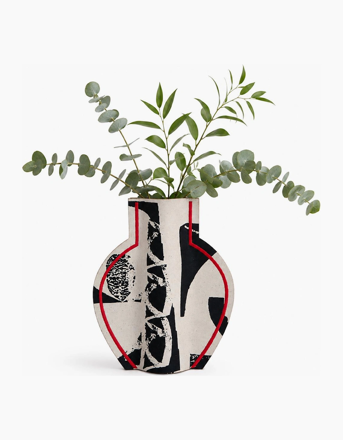 M2P Milos Jug Vase Black Red