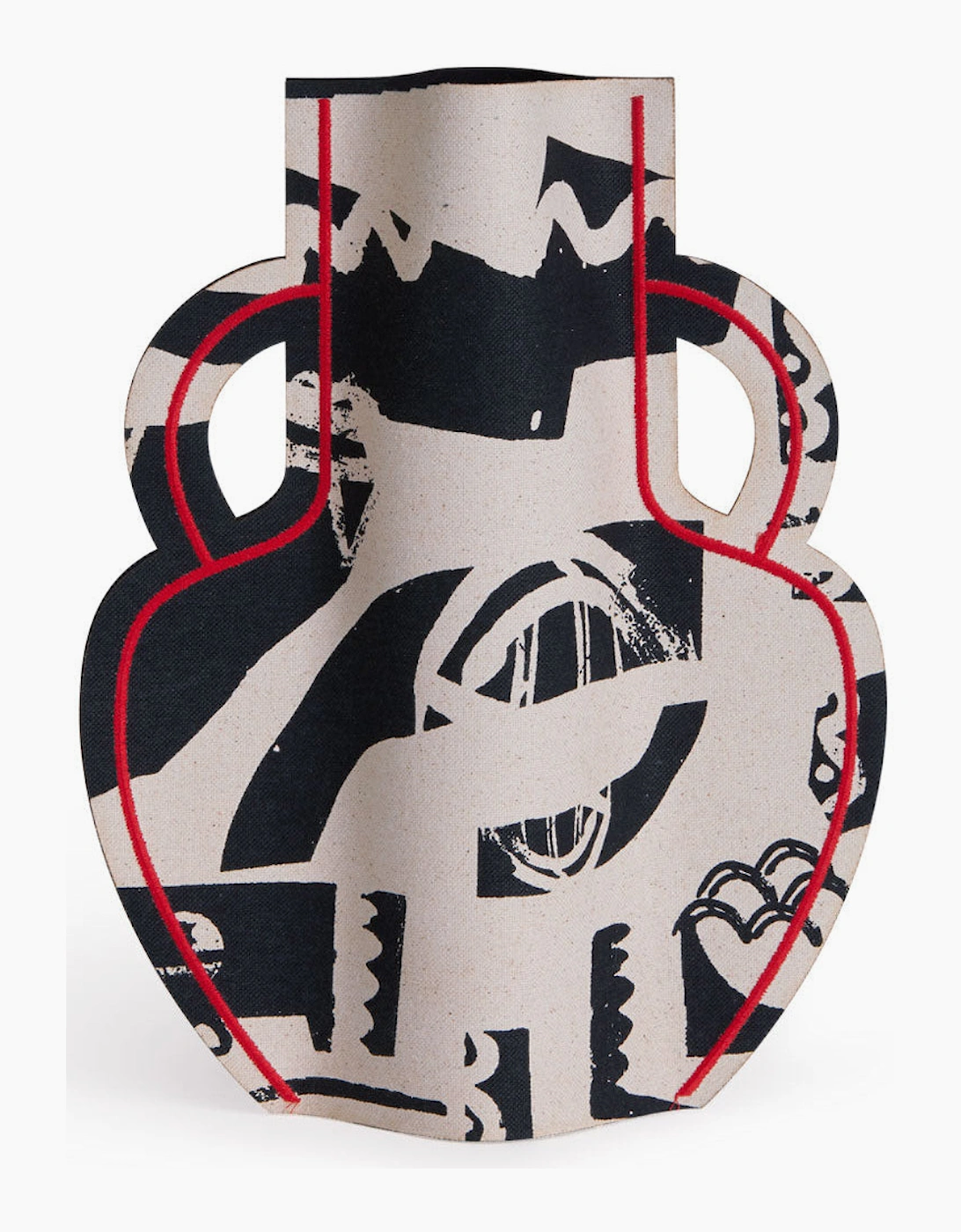 M2P Milos Amphora Large Vase Black Red