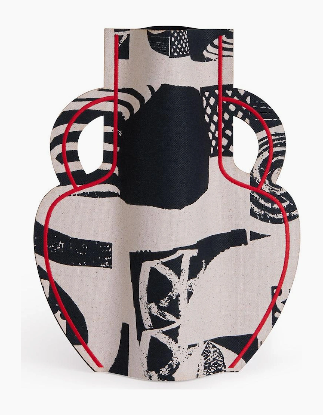 M2P Milos Amphora Large Vase Black Red