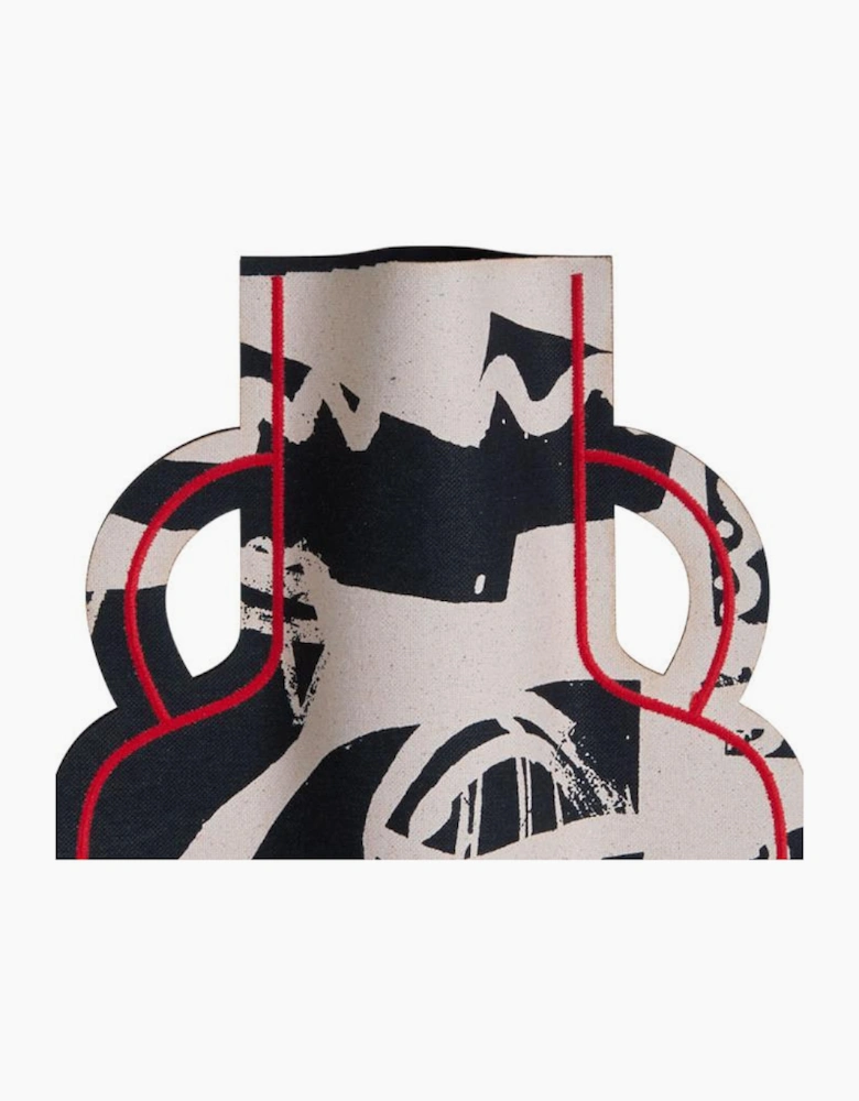 M2P Milos Amphora Large Vase Black Red