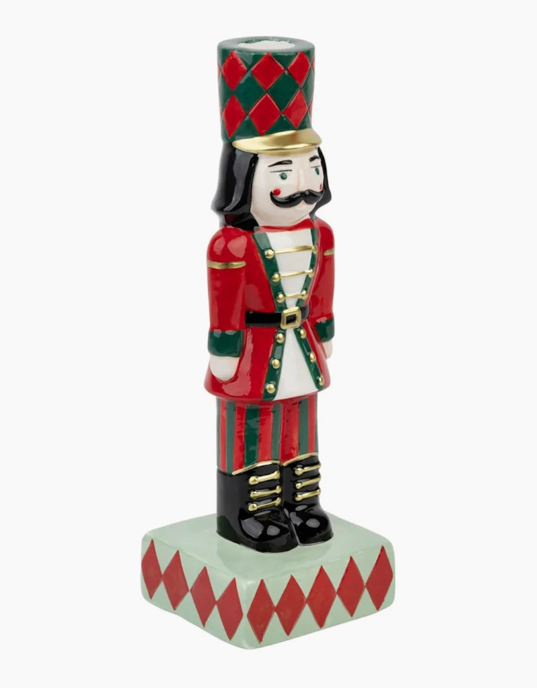 Hand-painted Nutcracker Candle Holder