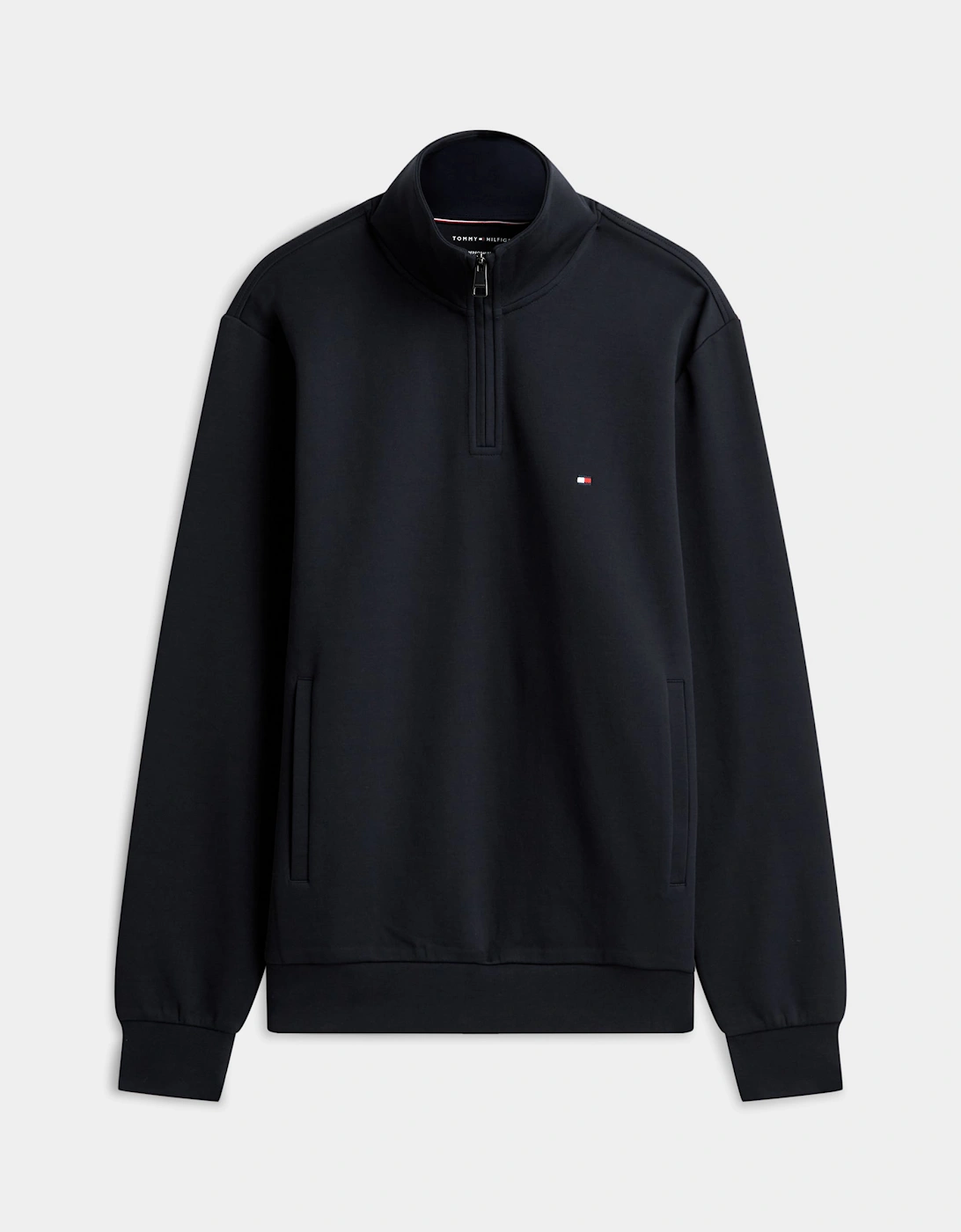 Tommy Hilfiger Essential Intechno Mens Half Zip Sweatshirt - Desert Sky