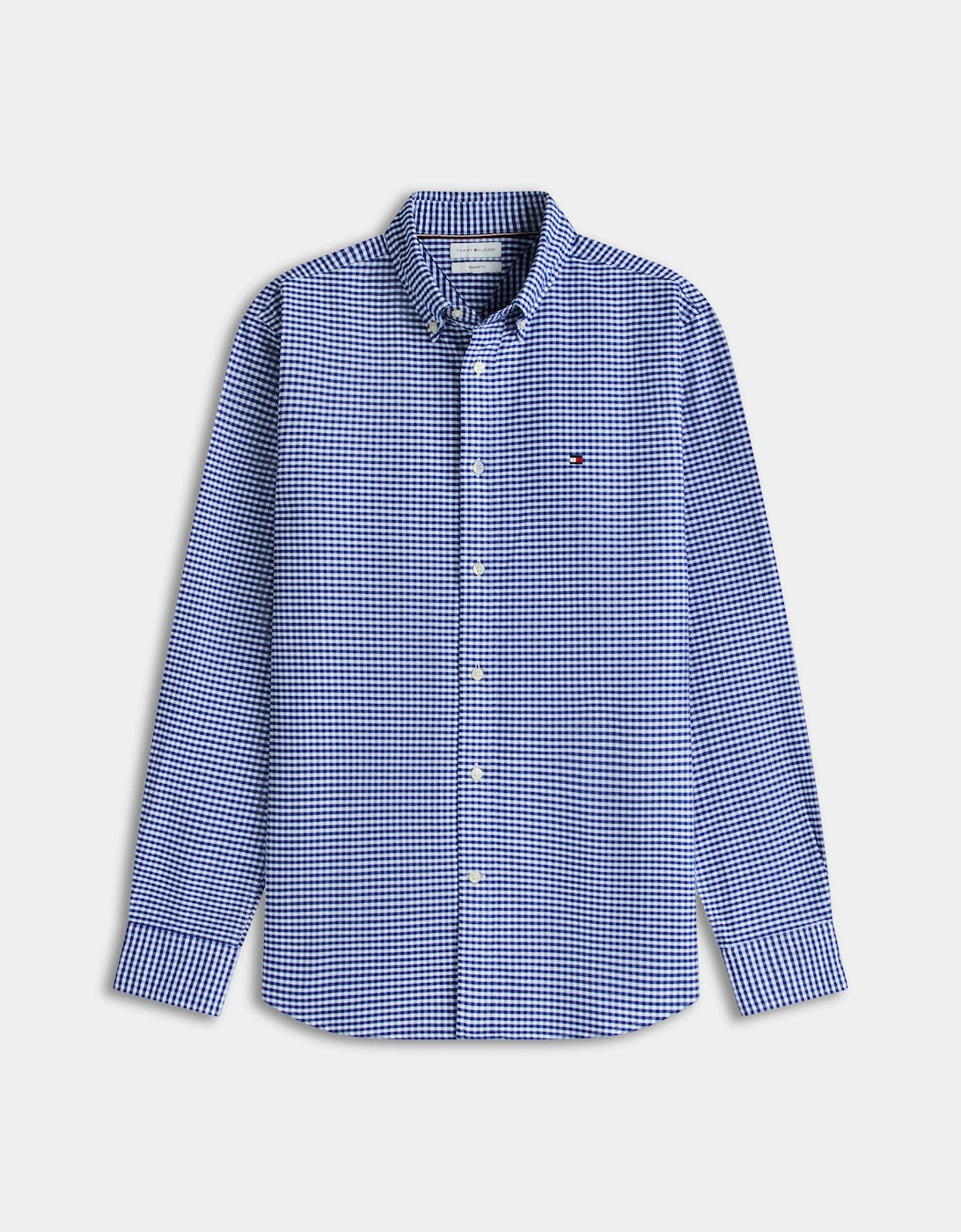 Tommy Hilfiger Heritage Oxford Gingham Mens Regular Fit Shirt - Royal Blue/Check