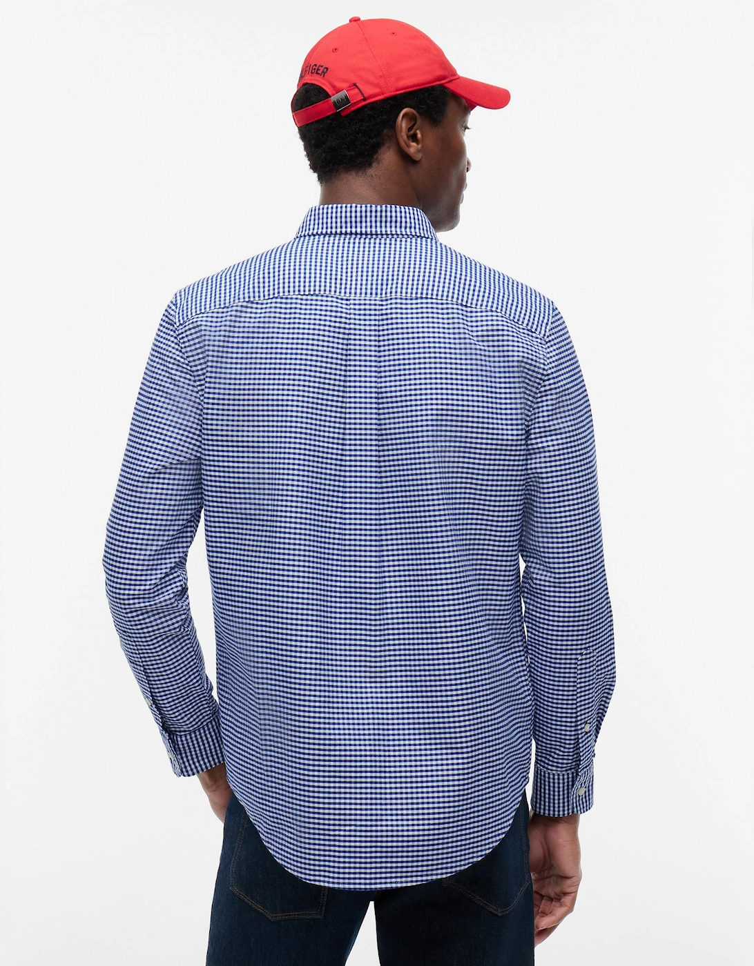 Tommy Hilfiger Heritage Oxford Gingham Mens Regular Fit Shirt - Royal Blue/Check