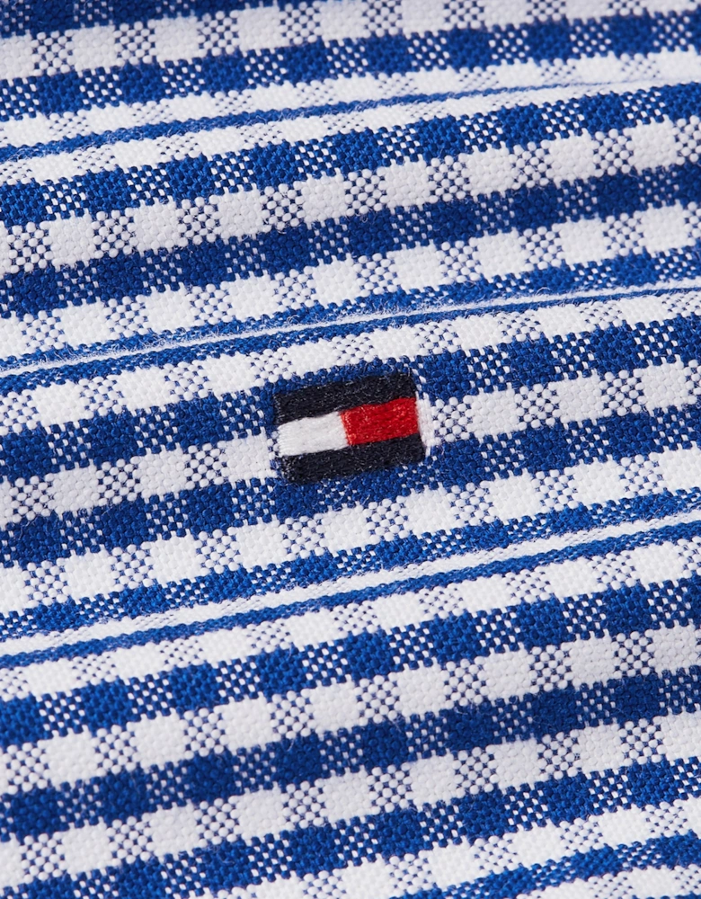 Tommy Hilfiger Heritage Oxford Gingham Mens Regular Fit Shirt - Royal Blue/Check