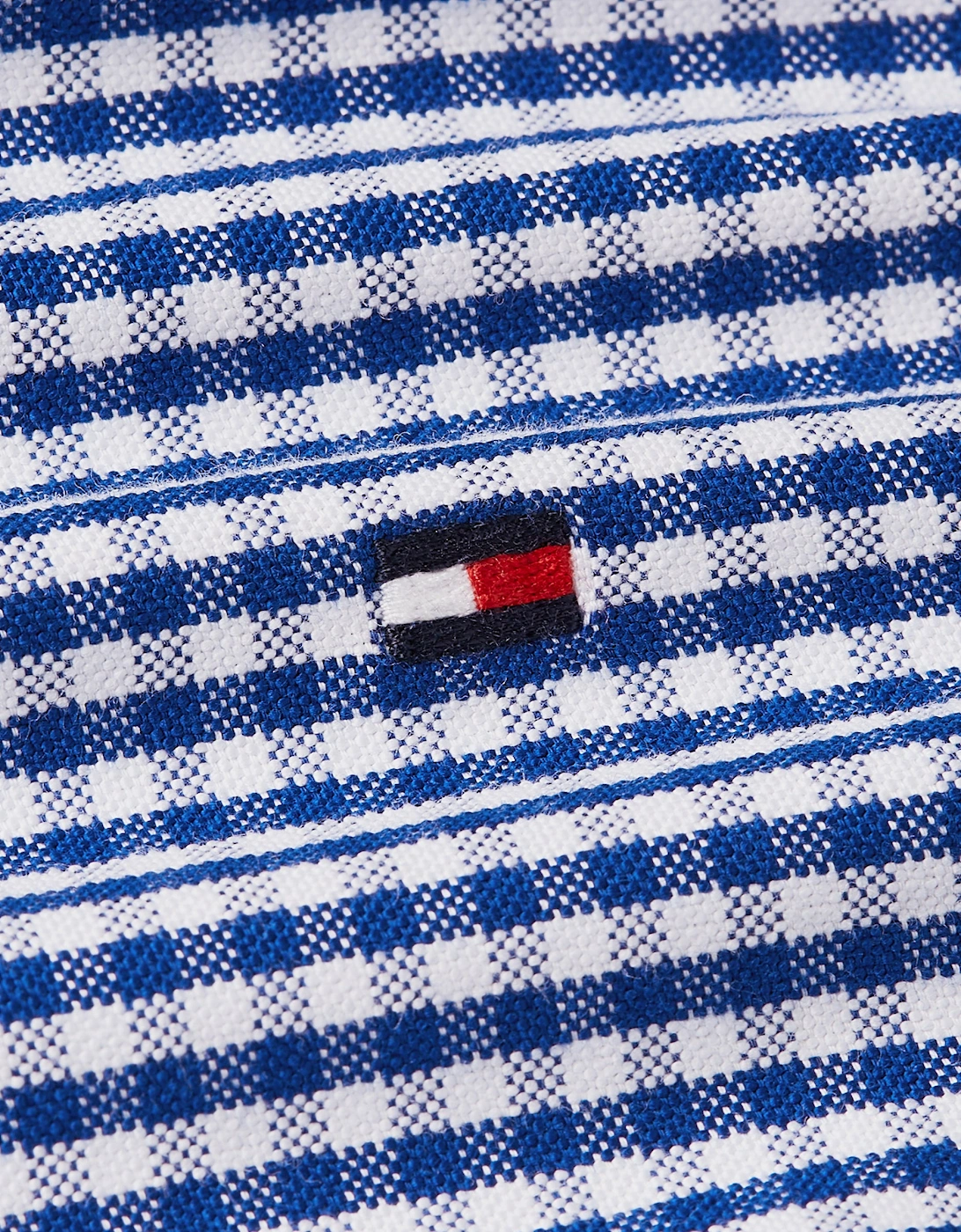 Tommy Hilfiger Heritage Oxford Gingham Mens Regular Fit Shirt - Royal Blue/Check