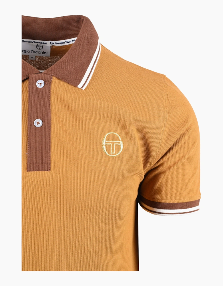 SERGIO TACCHINI CON 020 POLO GOLDEN BROWN/GARDENIA/POTTING