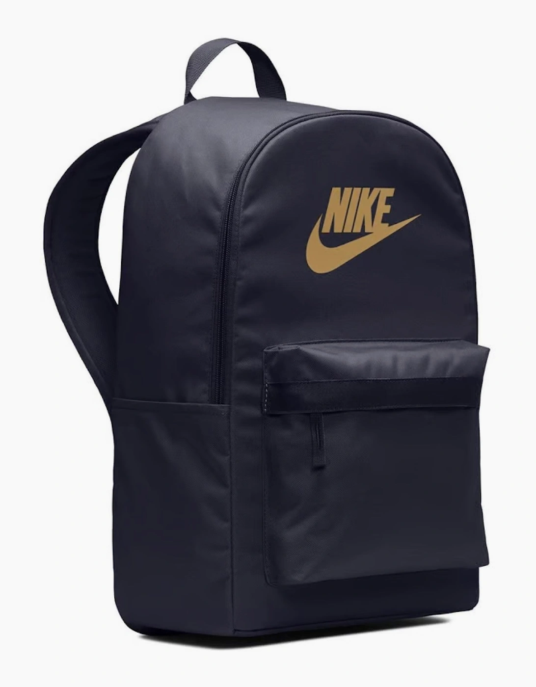 NIKE Unisex Heritage Backpack - 2.0 Bag Black with Gold Logo