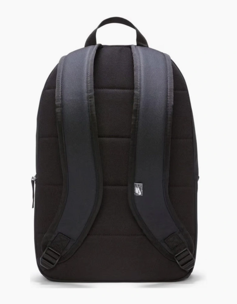 NIKE Unisex Heritage Backpack - 2.0 Bag Black with Gold Logo