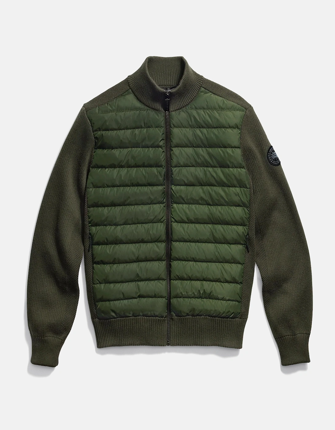HYBRIDGE KNIT JACKET BLACK DISC