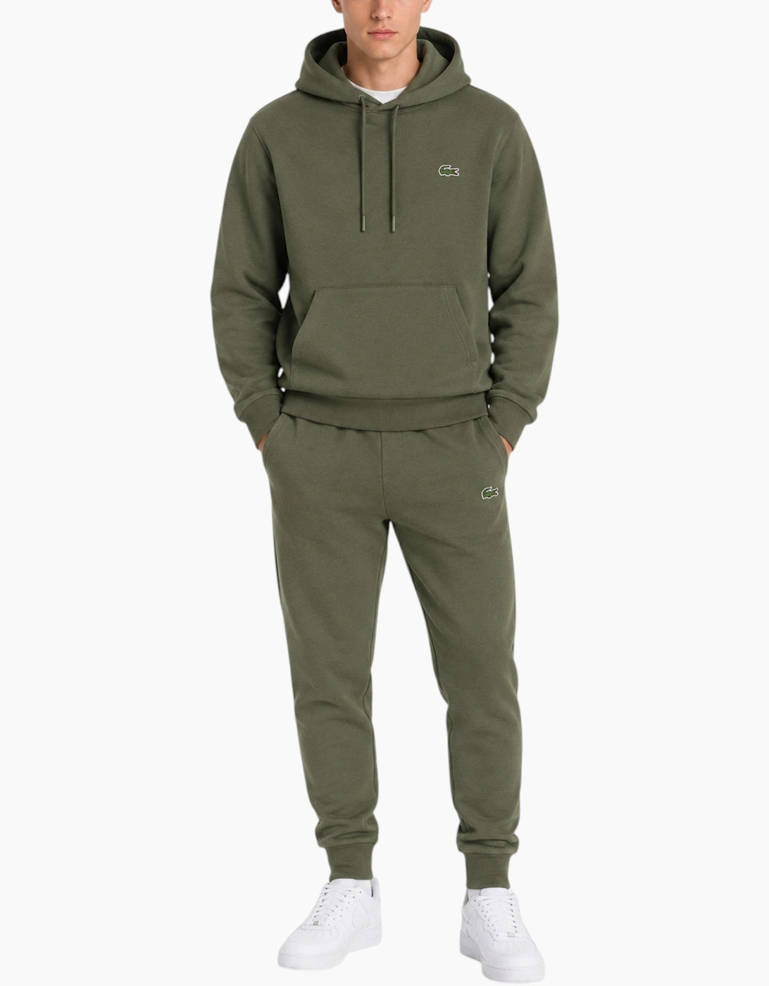 Lacoste Mens Tracksuit  Pullover Hoodie Fleece Jogger Sportswear