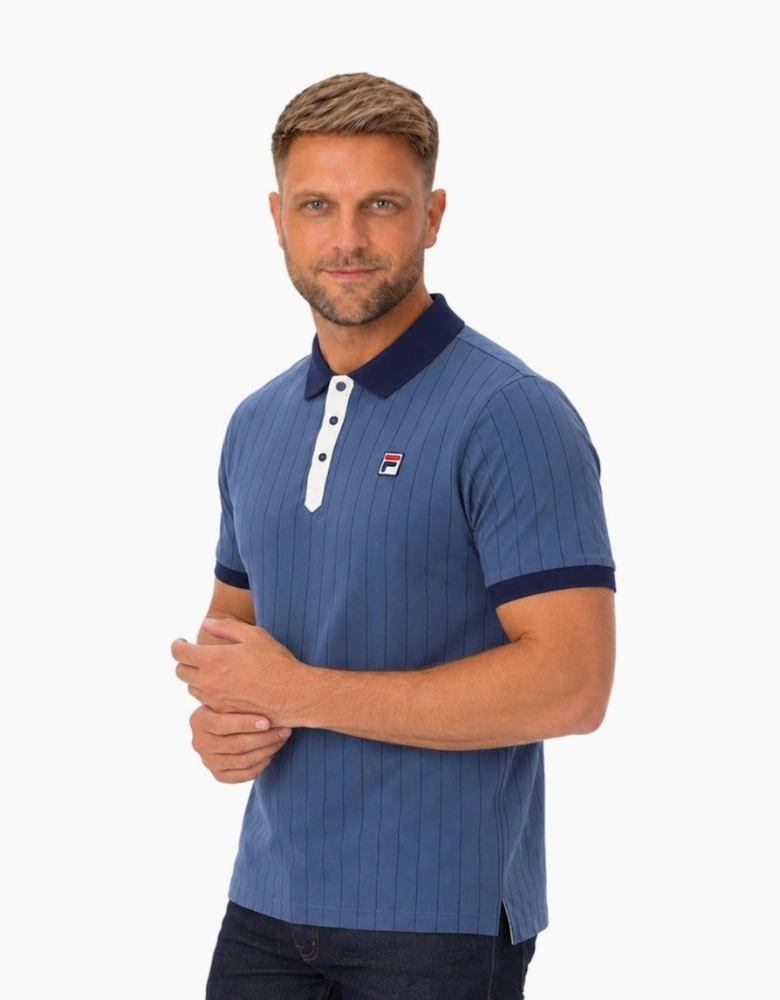 Fila BB1 Classic Striped Polo Shirt Vintage Indigo/Gardenia/Fila Navy