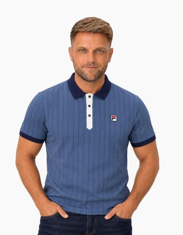 Fila BB1 Classic Striped Polo Shirt Vintage Indigo/Gardenia/Fila Navy