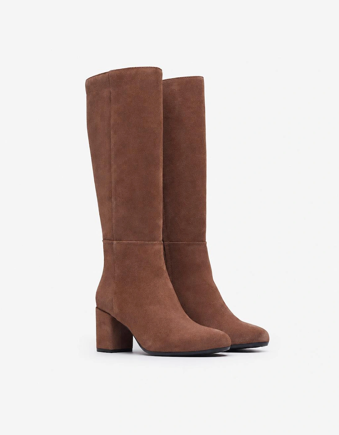 Hush Puppies Oprah Suede Long Boot Womens Tall Boots Light Brown