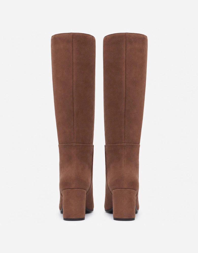 Hush Puppies Oprah Suede Long Boot Womens Tall Boots Light Brown