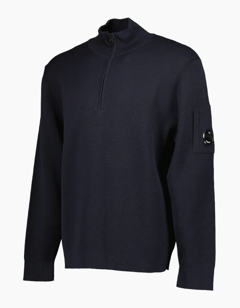 Re-Wool Quarter Zip Lens Knit