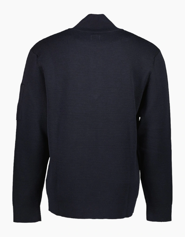 Re-Wool Quarter Zip Lens Knit