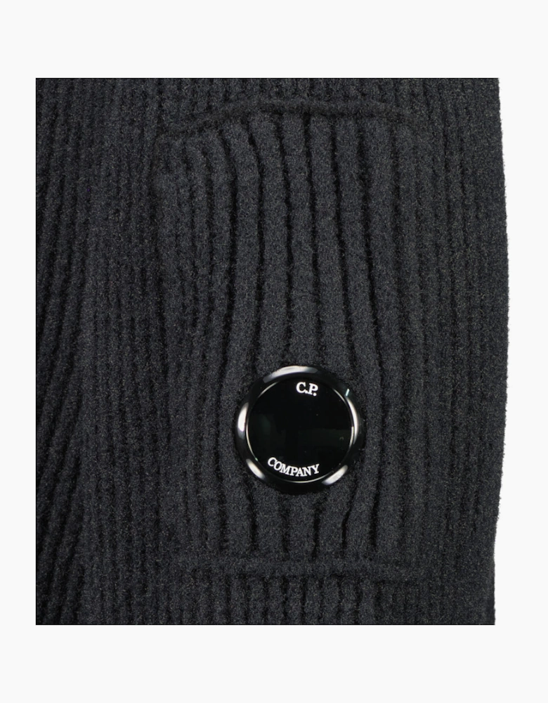 Fleece Knit Crewneck Lens Jumper
