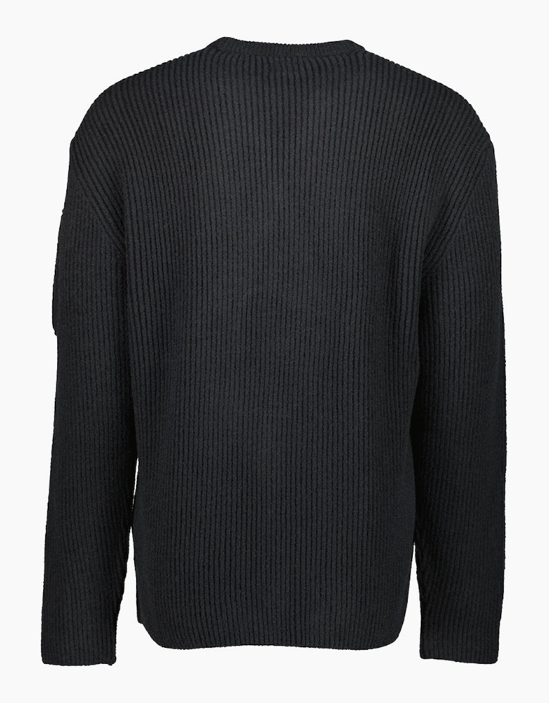 Fleece Knit Crewneck Lens Jumper
