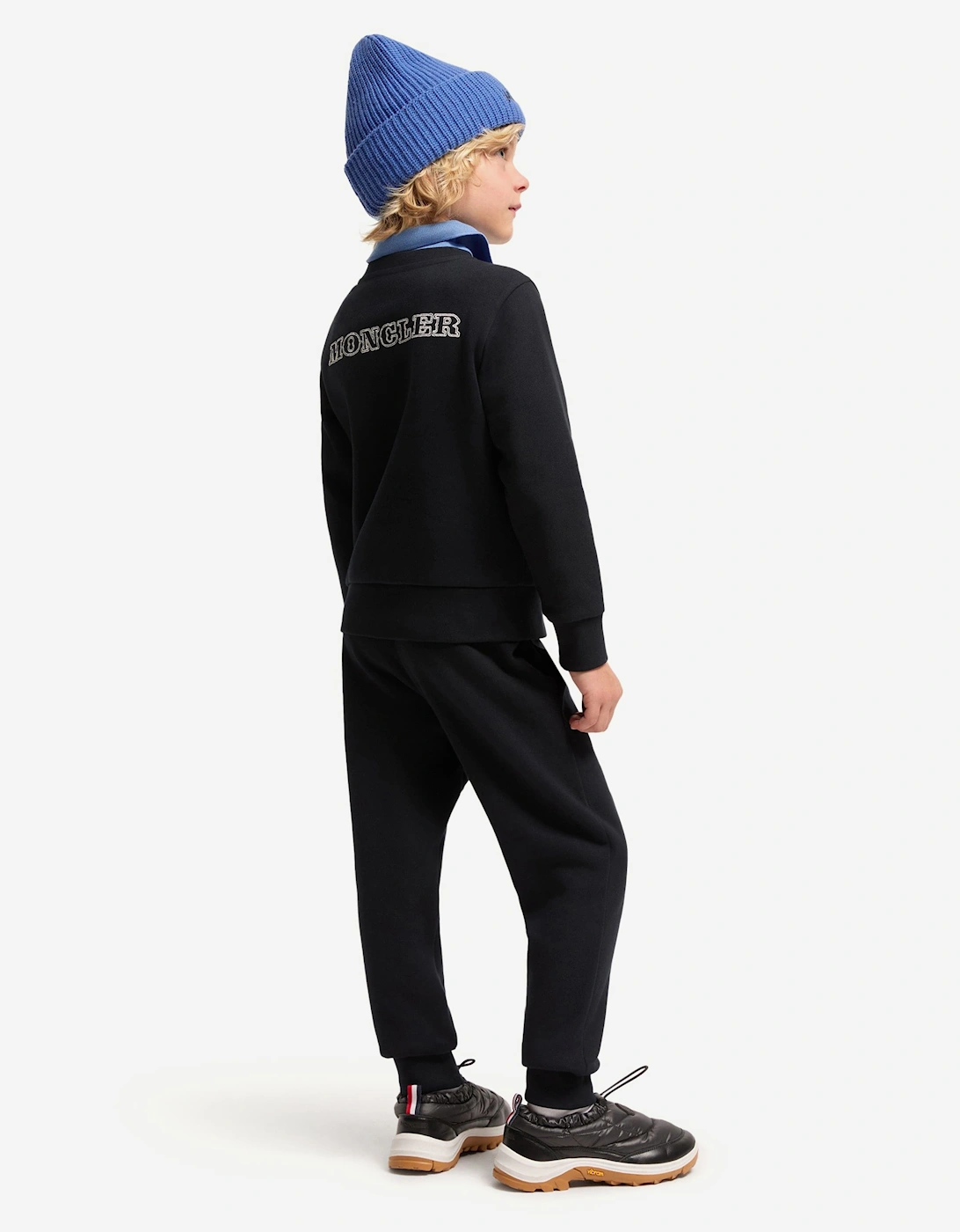 Moncler Enfant Boys Logo Tracksuit in Navy