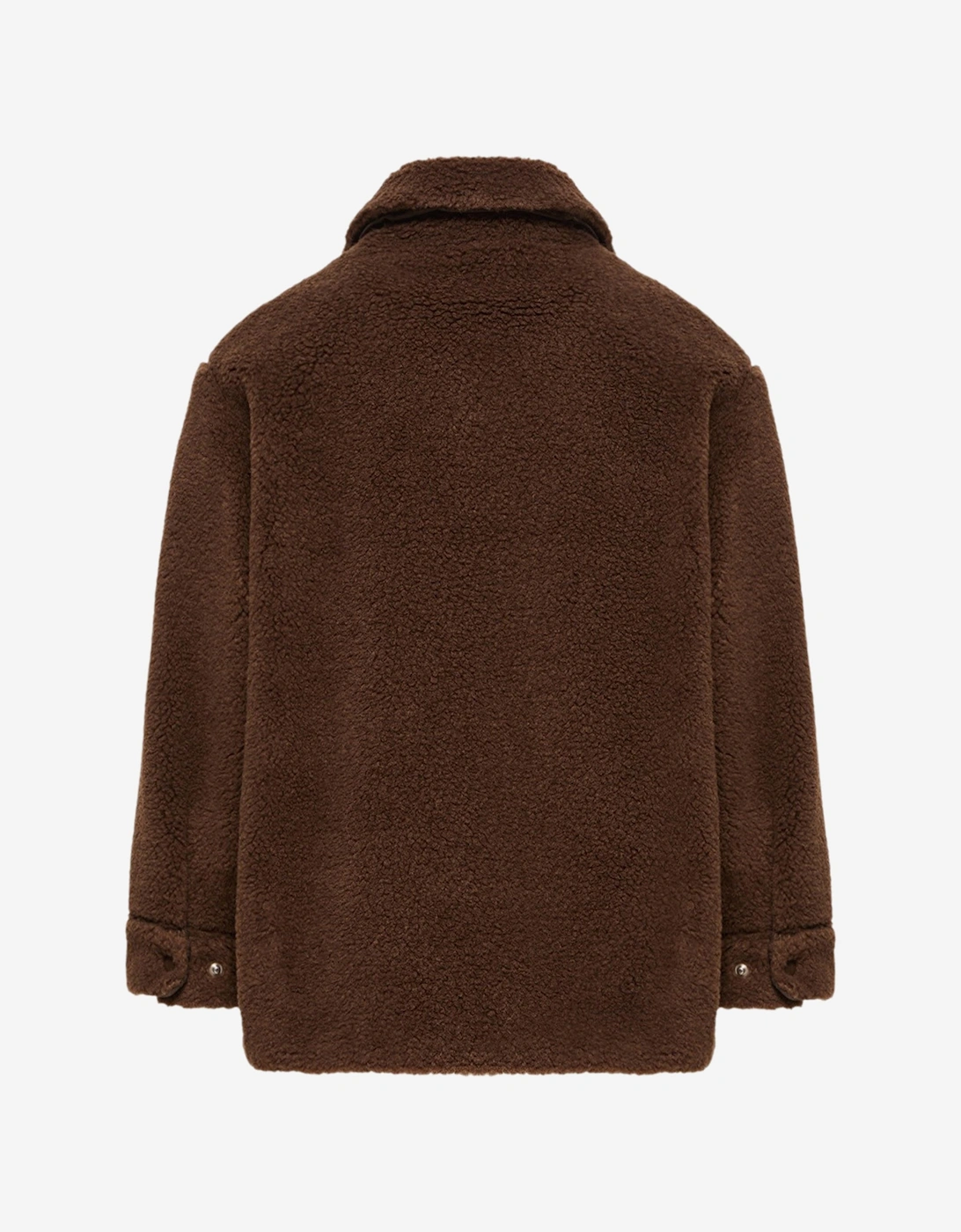 Moncler Enfant Boys Teddy Fleece Overshirt in Brown