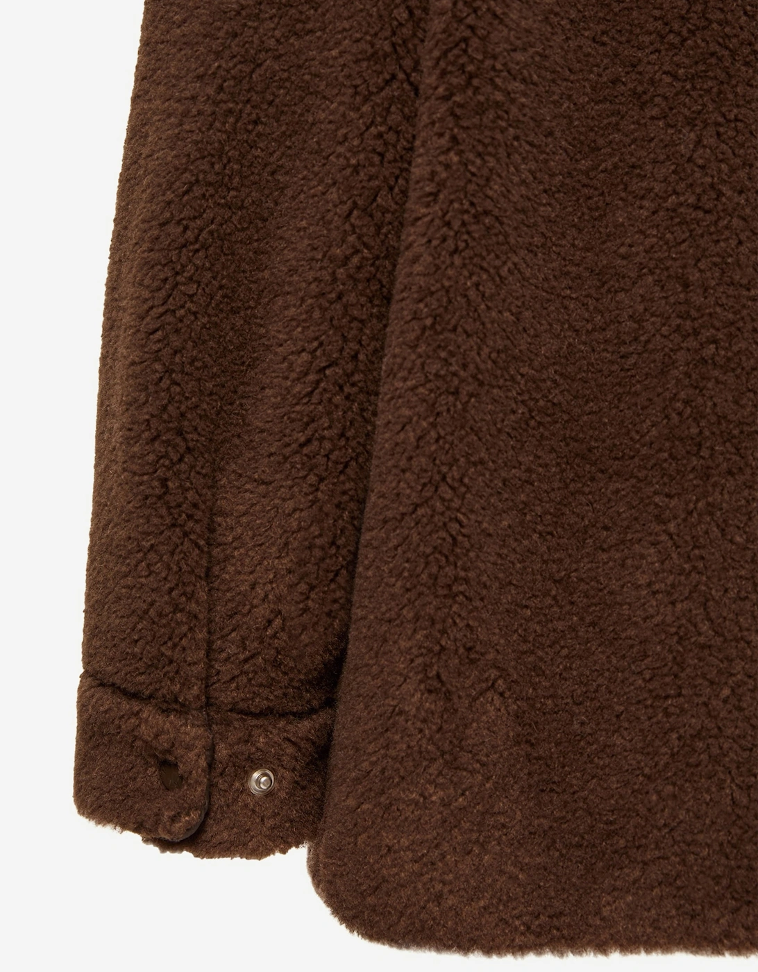 Moncler Enfant Boys Teddy Fleece Overshirt in Brown