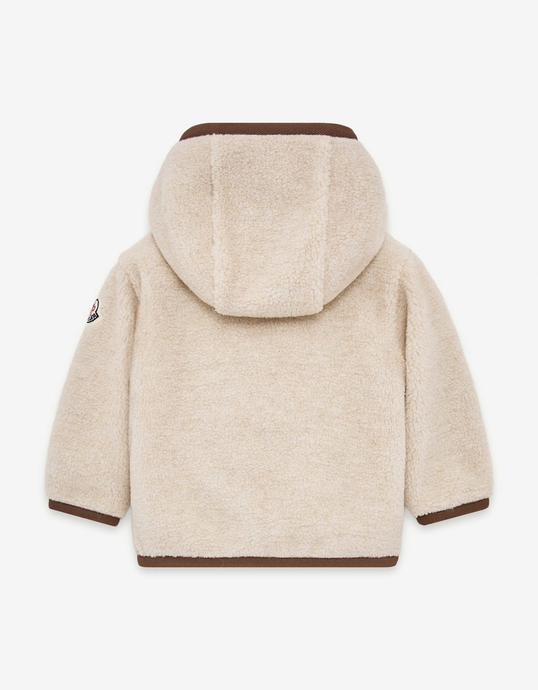 Moncler Enfant Baby Boys Teddy Fleece Zip Up Top in Beige