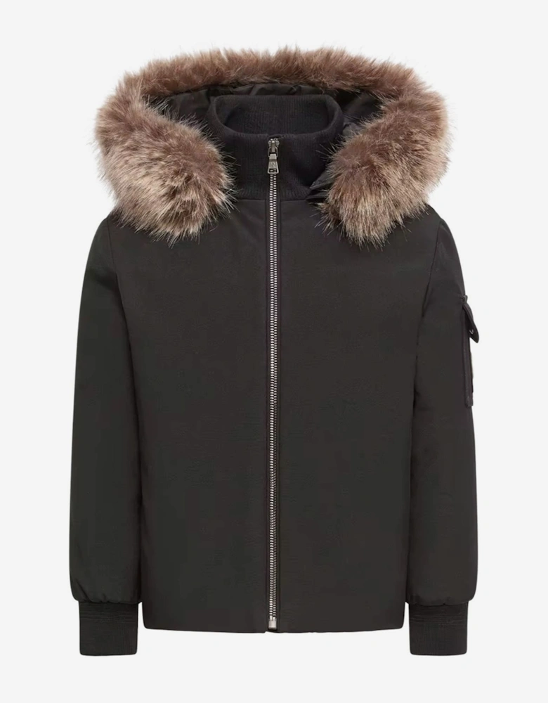 Moncler Enfant Boys Down Padded Martlu Jacket in Black