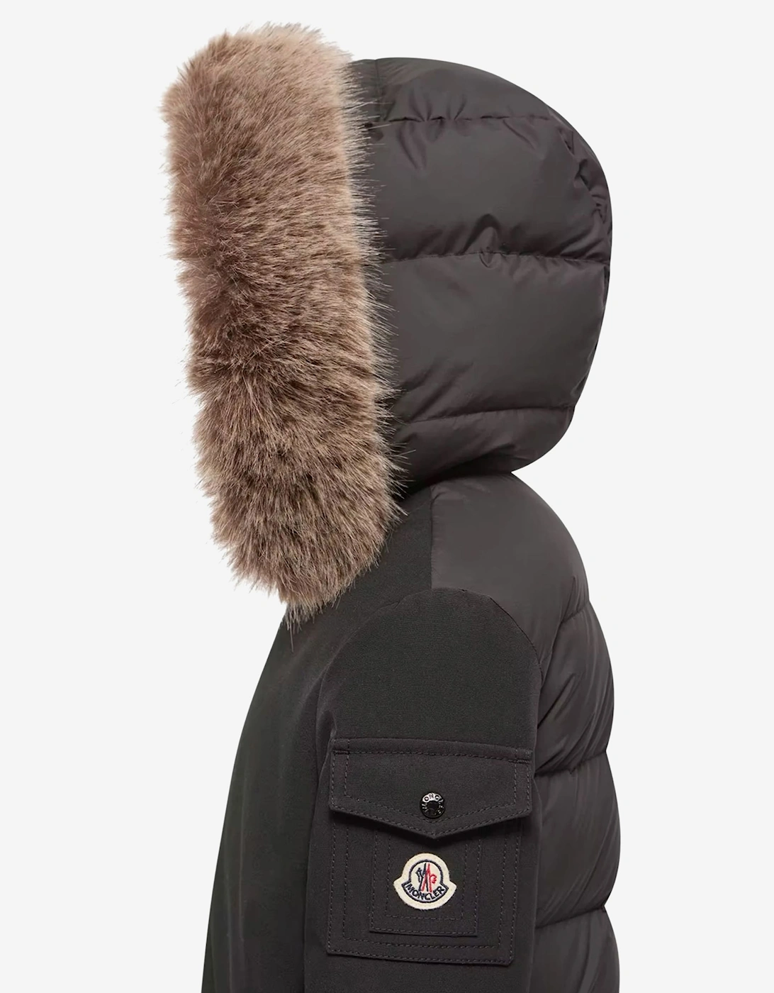 Moncler Enfant Boys Down Padded Martlu Jacket in Black