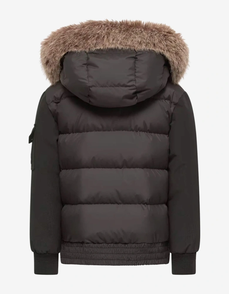 Moncler Enfant Boys Down Padded Martlu Jacket in Black