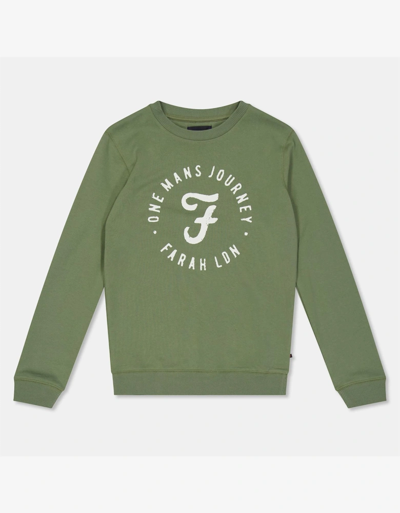 Kids F T Logo Crew Neck Long Sleeve T Shirt