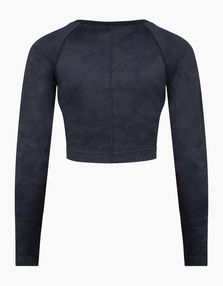 Adapt Camo Long Sleeve Cropped Top
