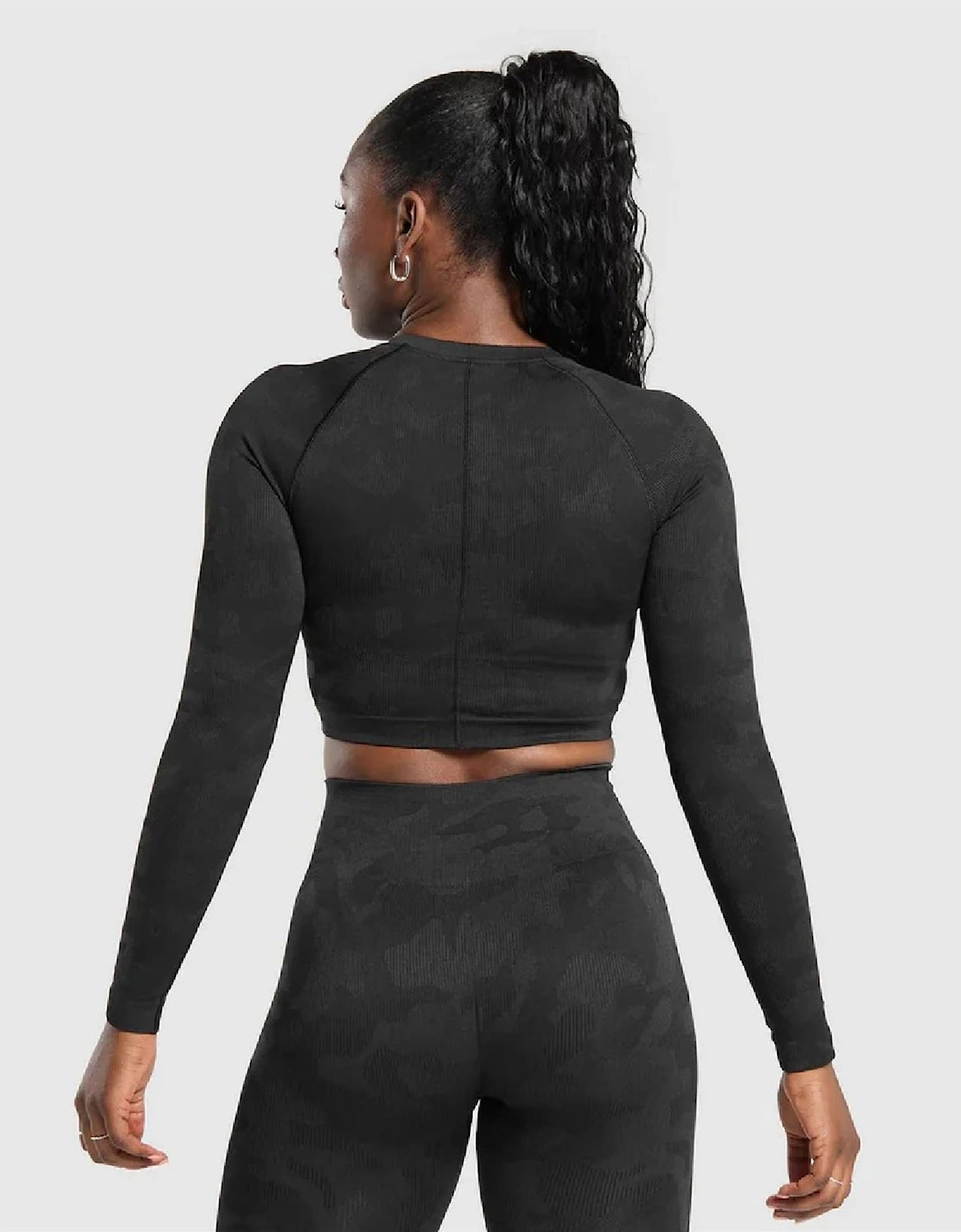 Adapt Camo Long Sleeve Cropped Top