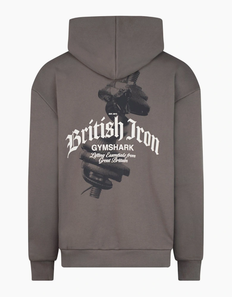 British Iron Heavyweight Cotton Over The Head Hoodie
