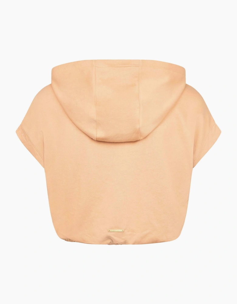 Whitney Over The Head Cropped Sleeveless Hoodie