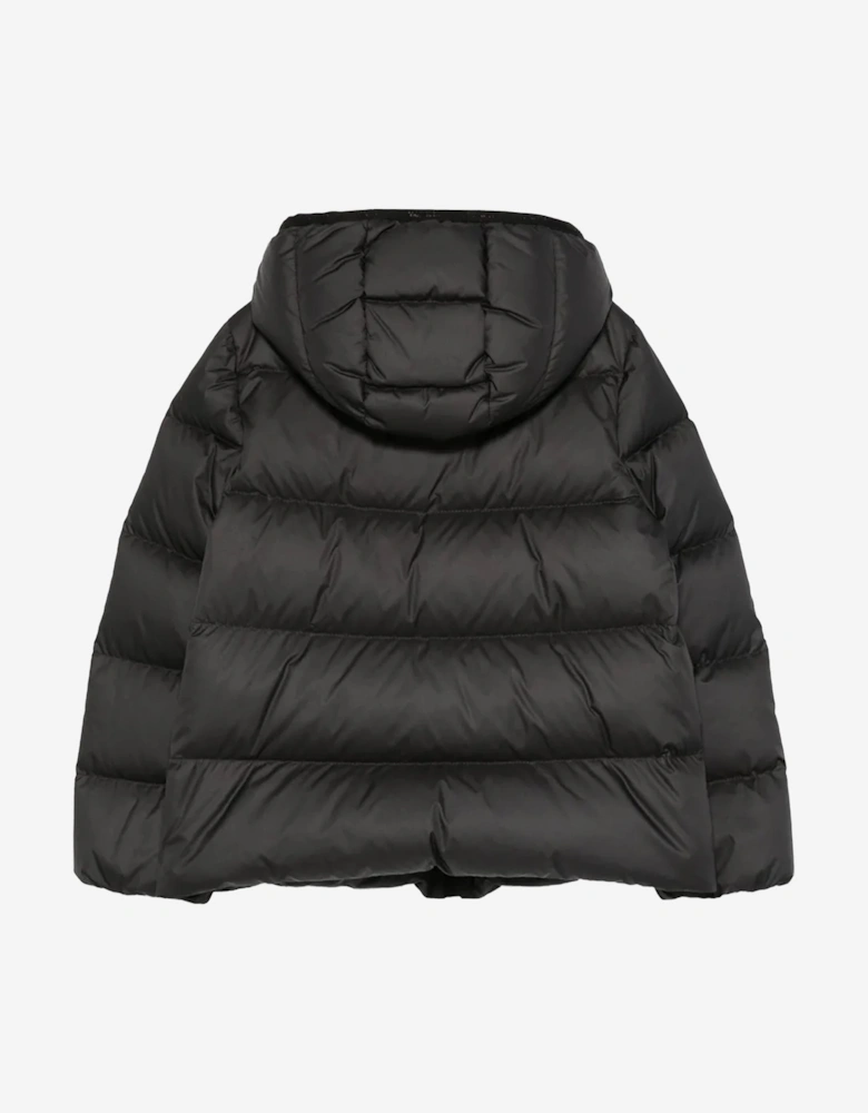 Moncler Enfant Girls Down Padded Beulah Jacket in Black