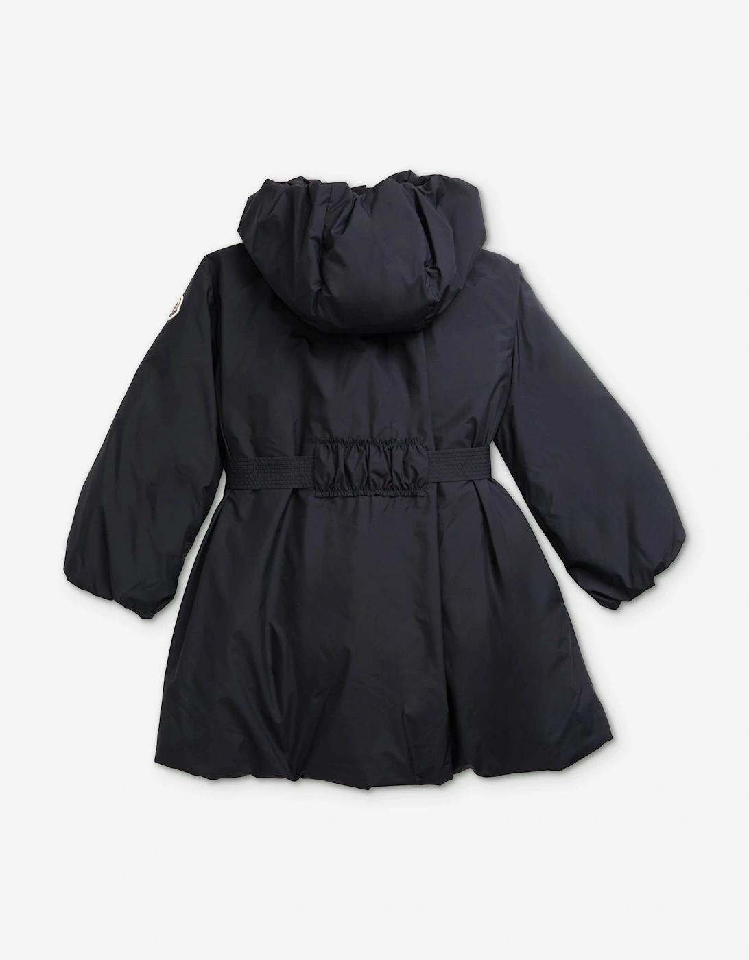 Moncler Enfant Girls Down Padded Seble Long Coat in Navy