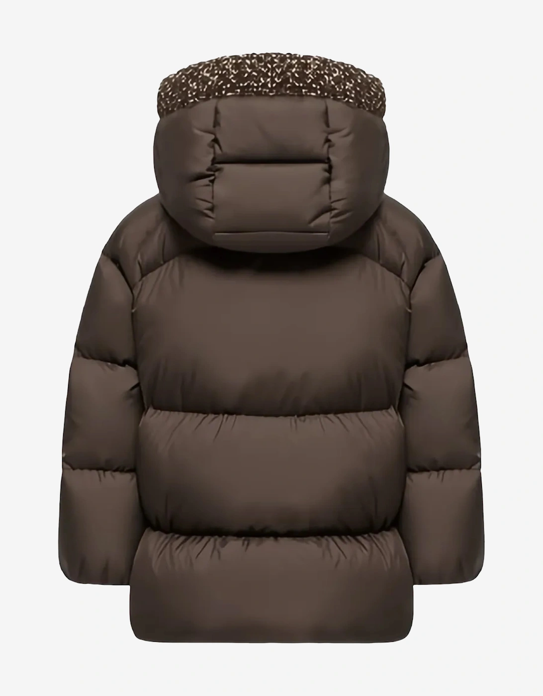 Moncler Enfant Girls Down Padded Duilla Jacket in Brown
