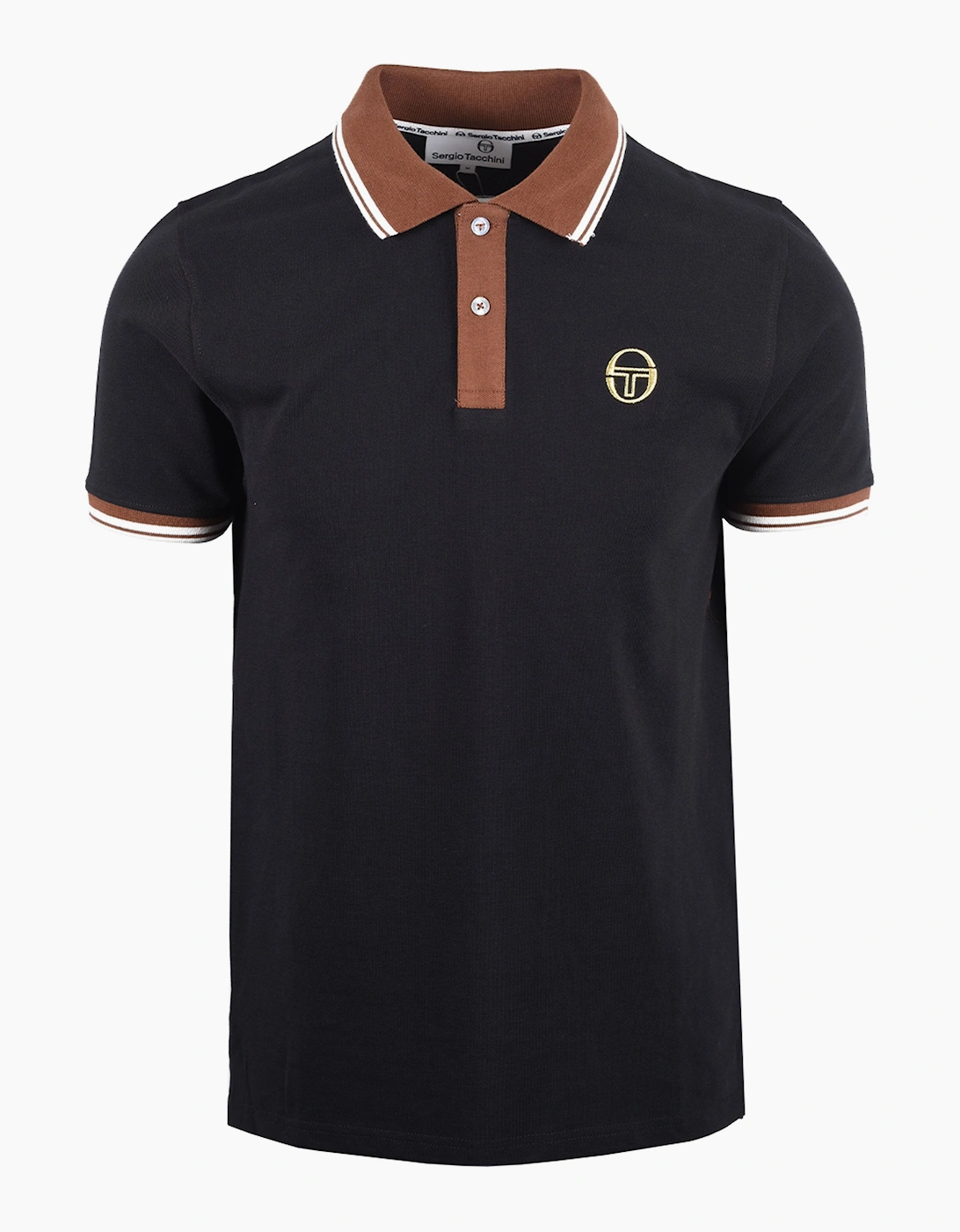 SERGIO TACCHINI CON 020 POLO BLACK/POTTING SOIL/GARDENIA